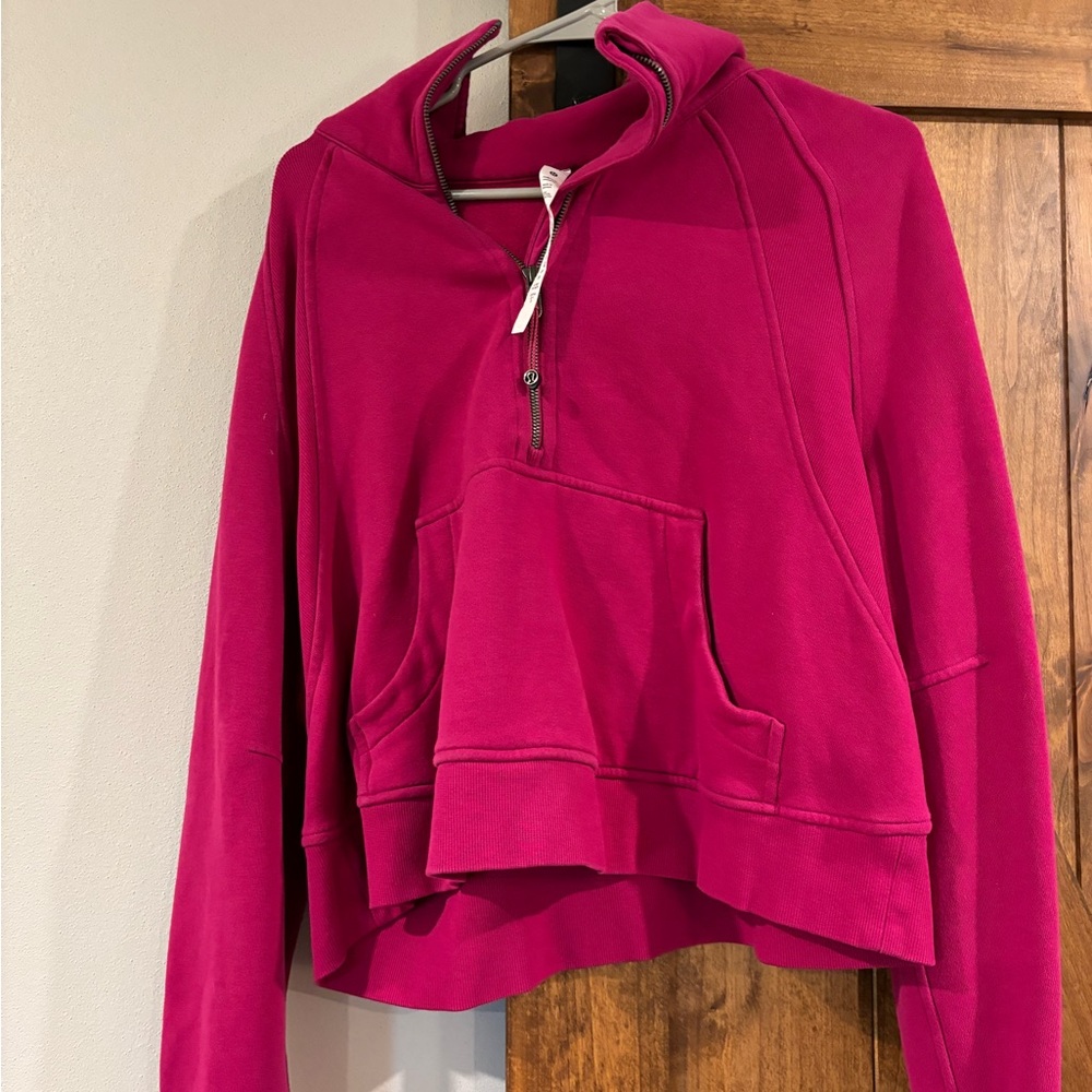 Cropped Scuba hoodie